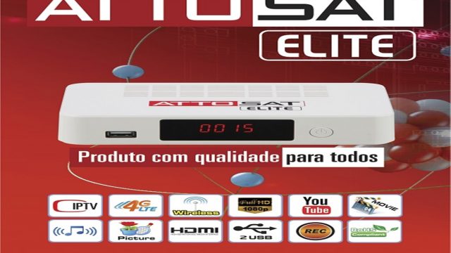 Atualização Atto Sat Elite HD Liberando Canais em HD