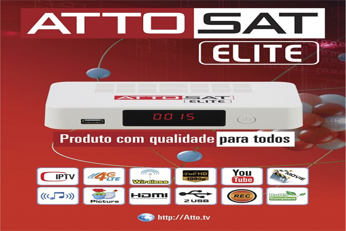 Atualização Atto Sat Elite Plus HD V0.62 SKS 58W e 63W 