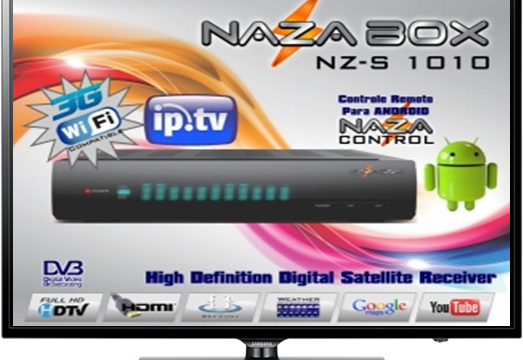 Atualização Nazabox S1010 Plus HD V2.22 Canais em HD Ativos