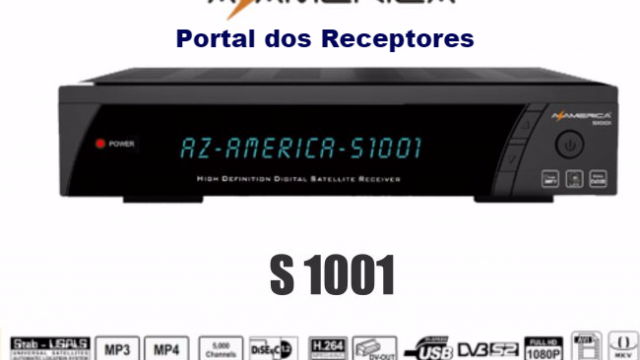 NOVA ATUALIZAÇÃO AZAMERICA S1001 HD